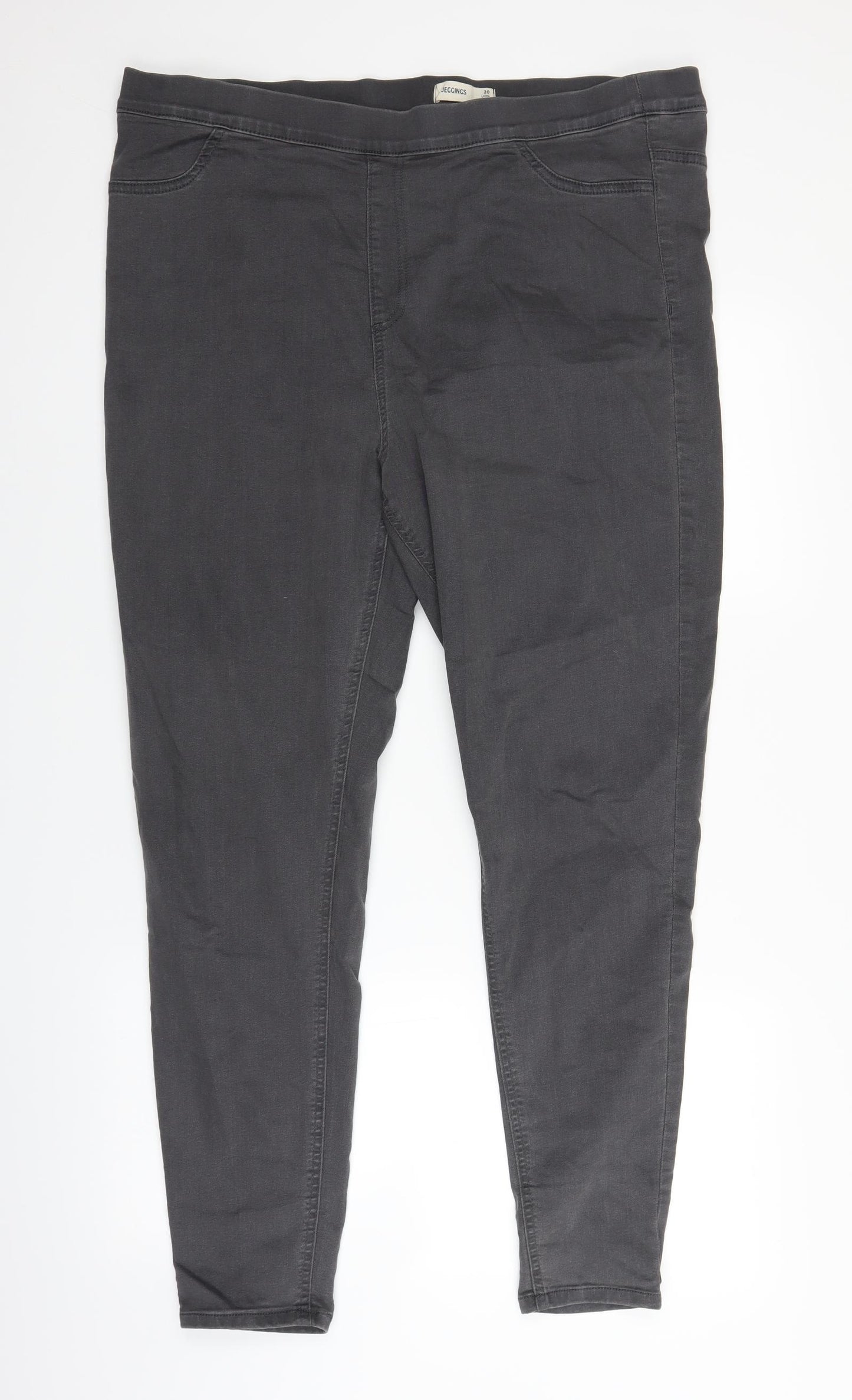 Marks and Spencer Womens Grey  Denim Jegging Jeans Size 20 L27 in