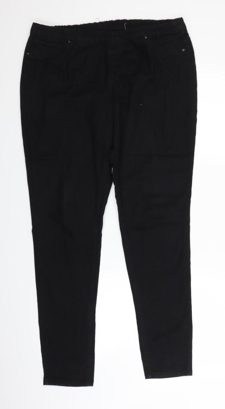 Preworn Womens Black  Denim Jegging Jeans Size 36 in L29 in