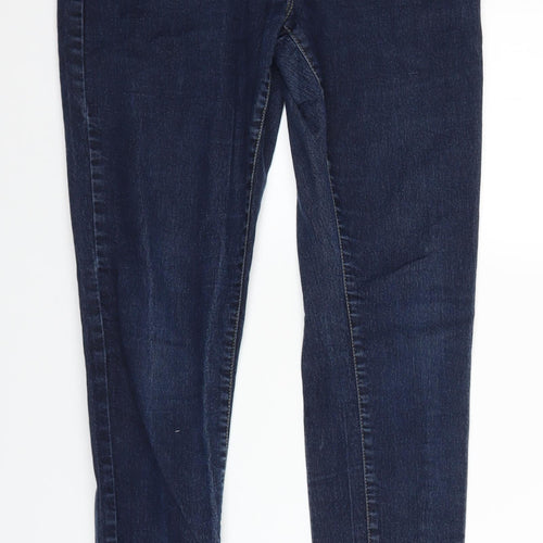 Dorothy Perkins Womens Blue  Denim Straight Jeans Size 12 L29 in