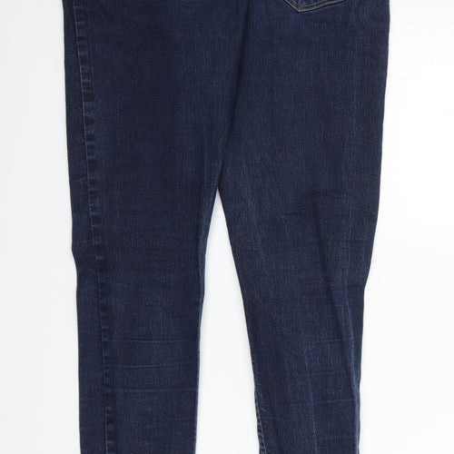Dorothy Perkins Womens Blue  Denim Straight Jeans Size 12 L29 in