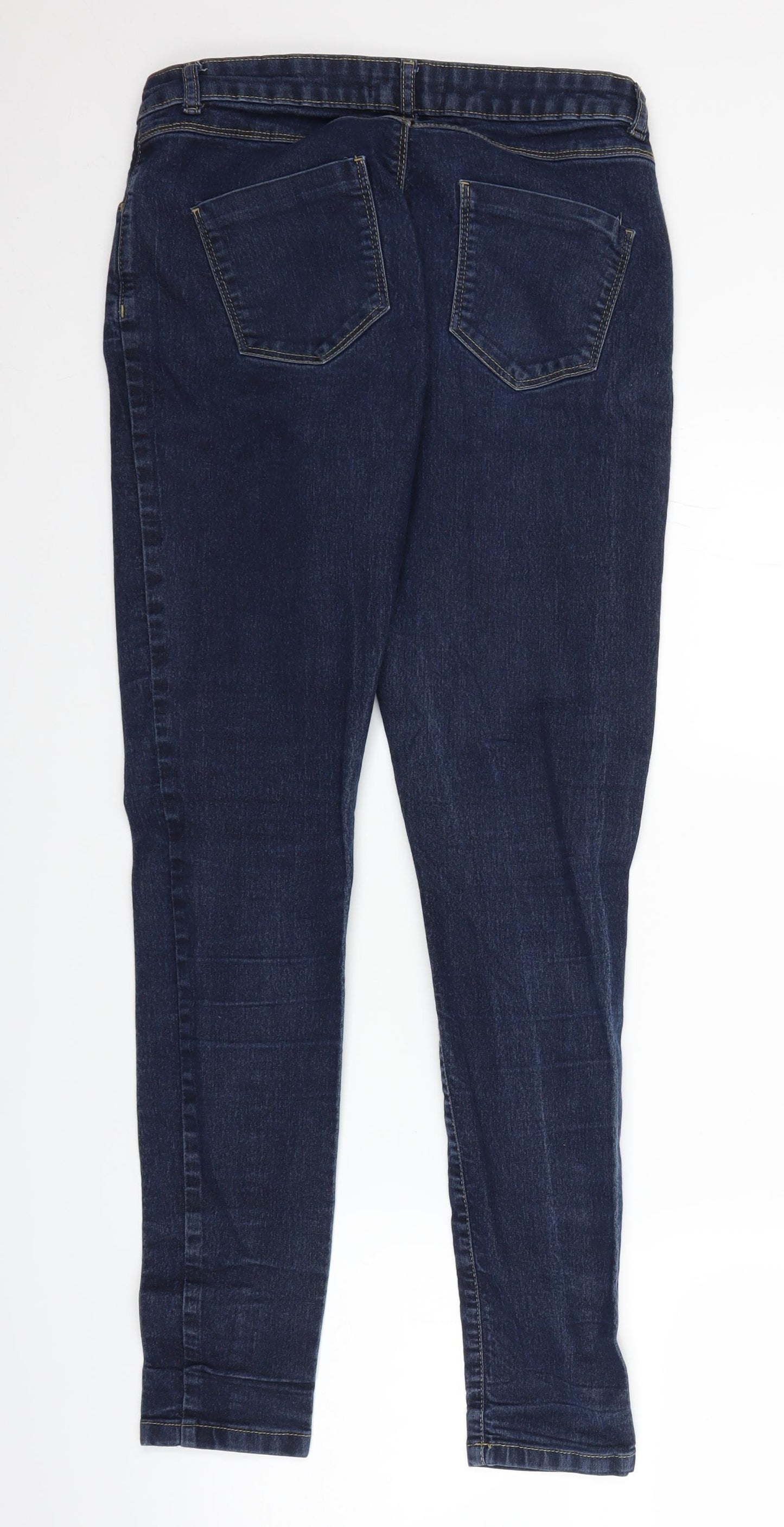 Dorothy Perkins Womens Blue  Denim Straight Jeans Size 12 L29 in