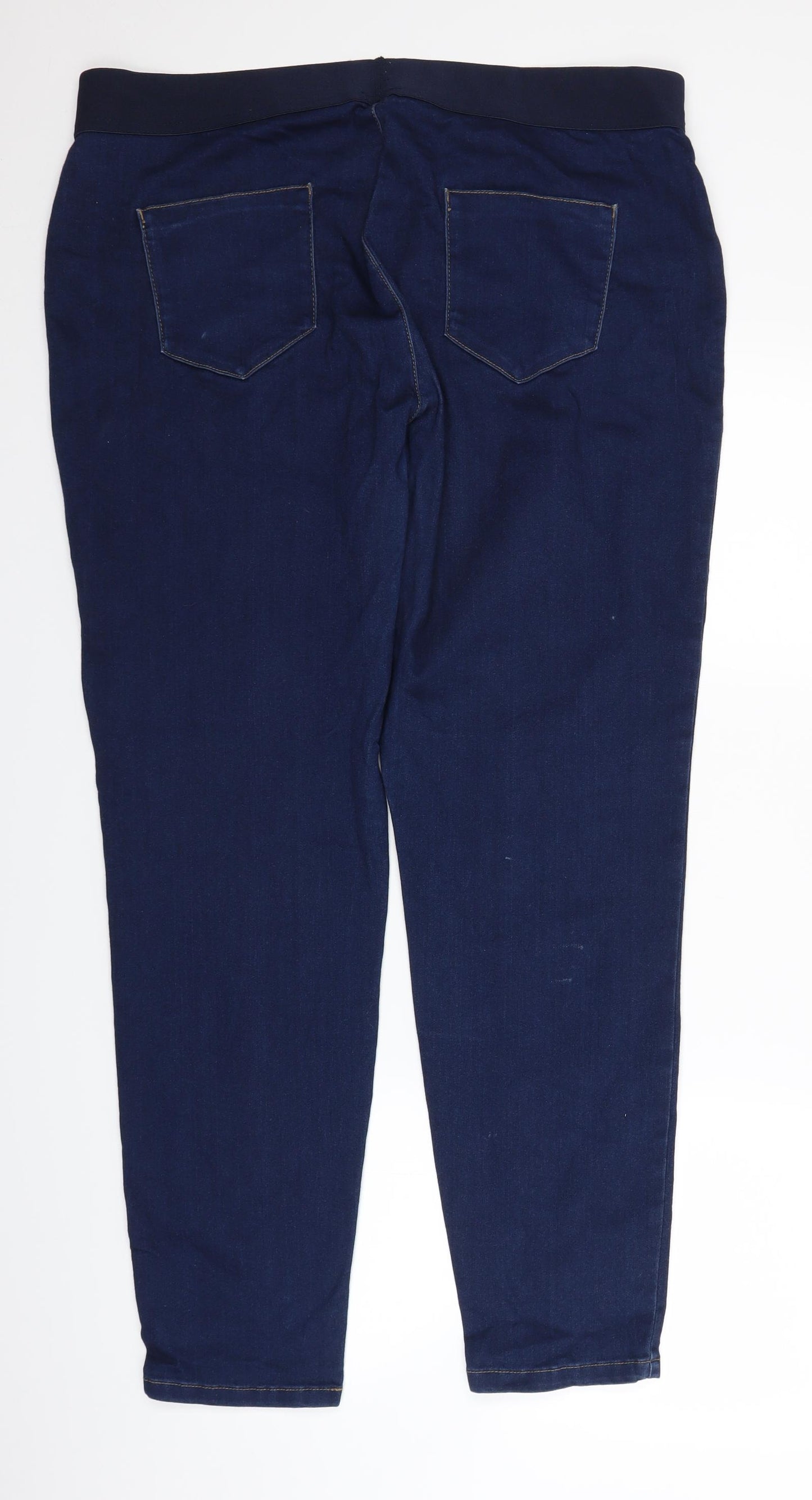 George Womens Blue  Denim Jegging Trousers Size 20 L28 in