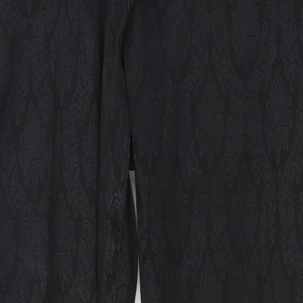 NEXT Womens Black  Denim Straight Jeans Size 14 L30 in