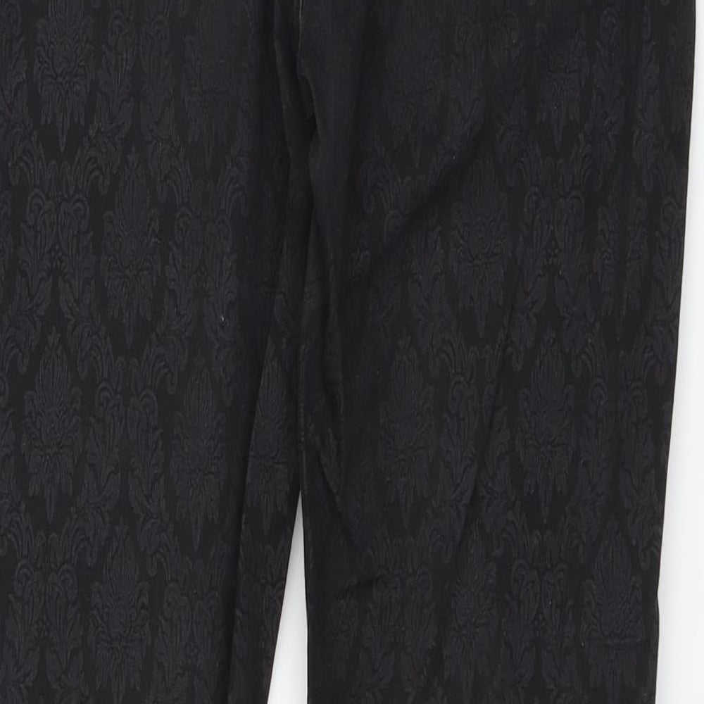NEXT Womens Black  Denim Straight Jeans Size 14 L30 in
