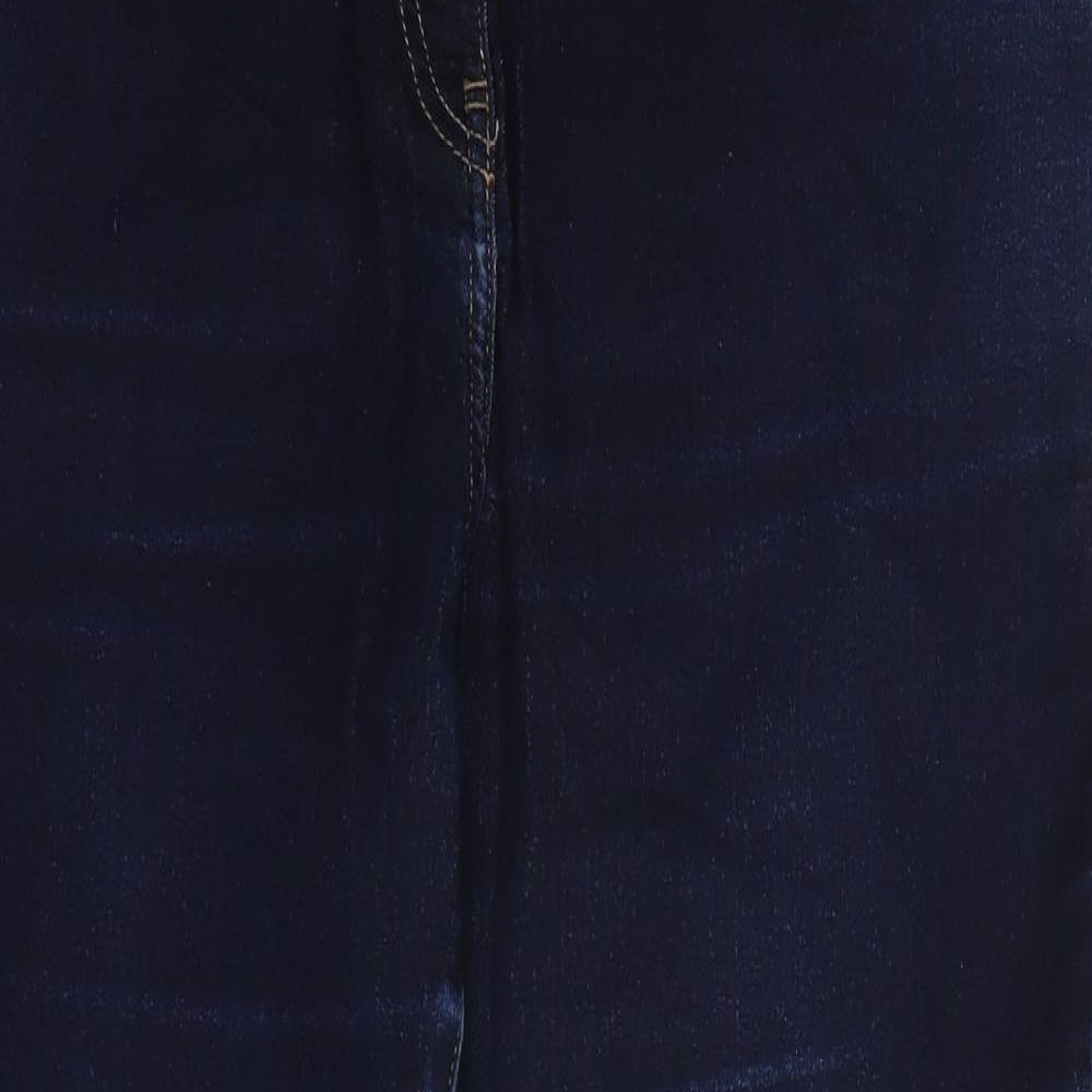 NEXT Womens Black  Denim Straight Jeans Size 18 L30.5 in