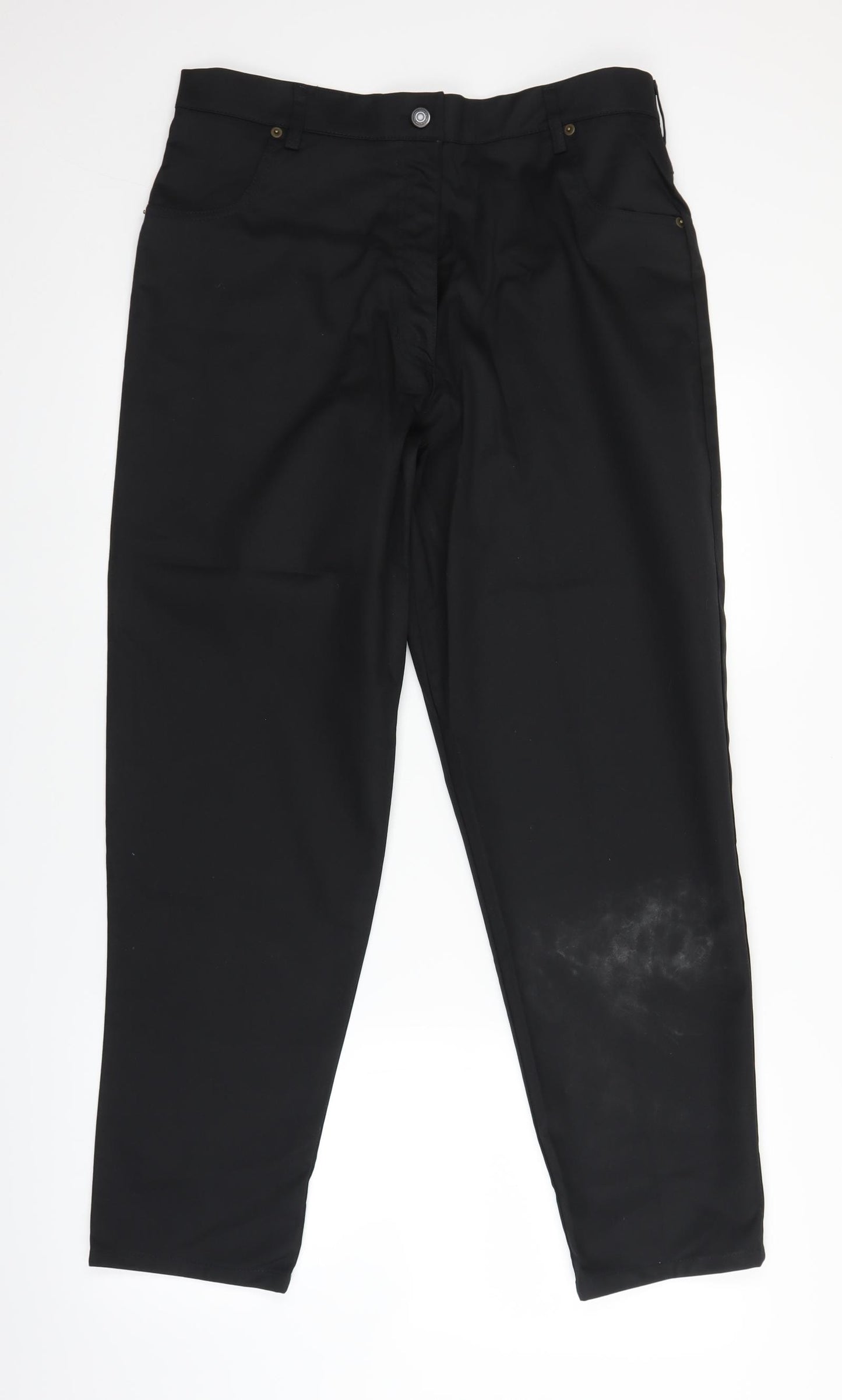 Alexandra Womens Black   Chino Trousers Size 18 L29 in