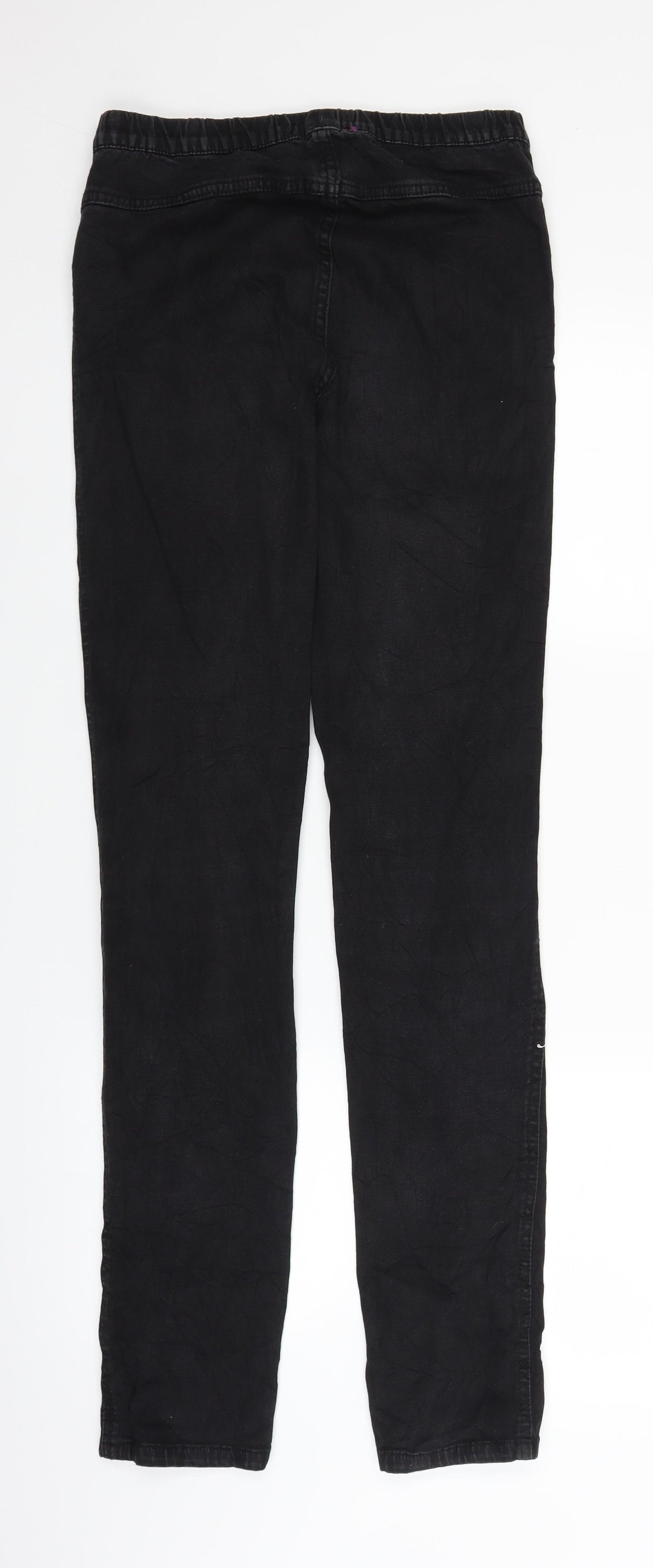 Lindex Womens Black  Denim Straight Jeans Size S L32 in