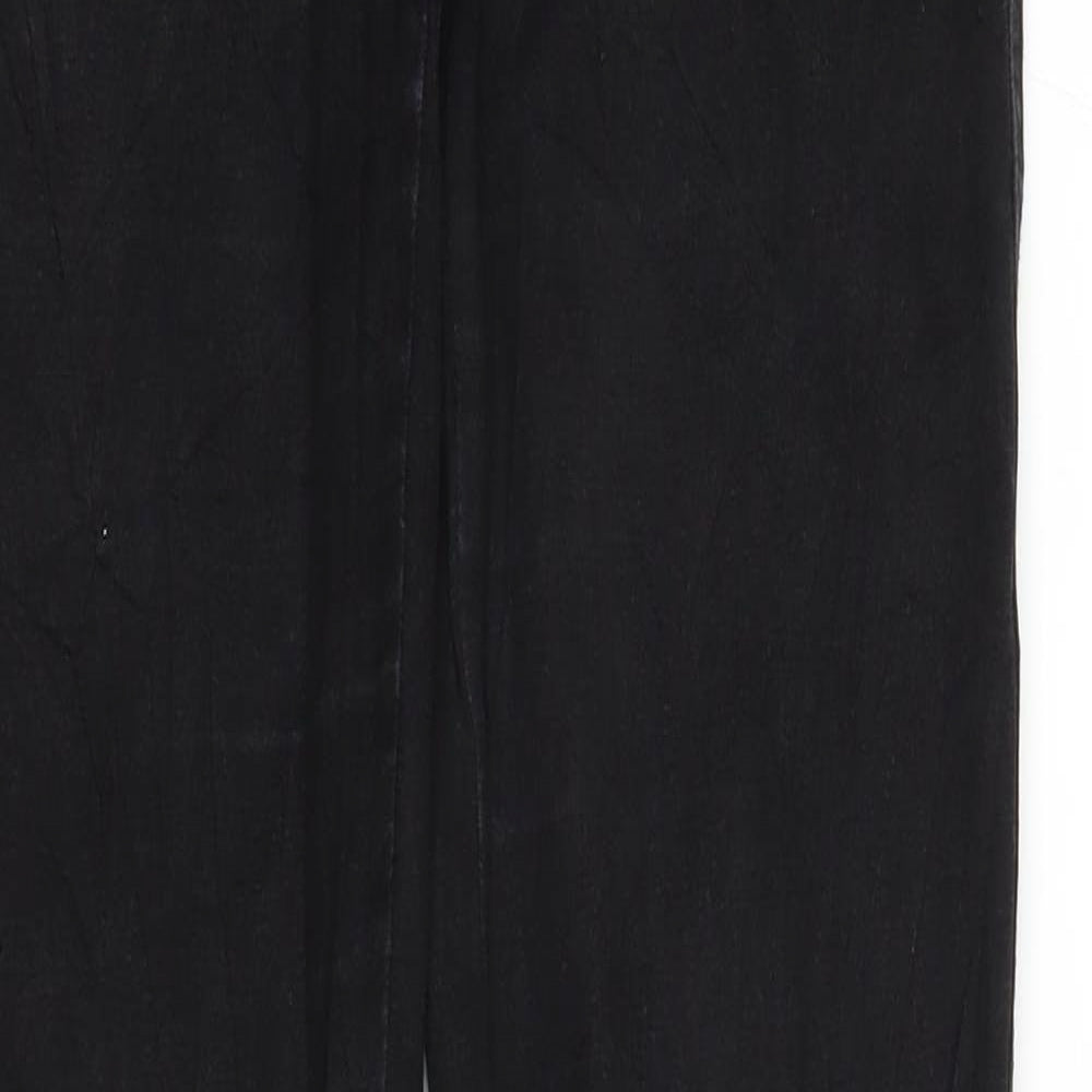 Lindex Womens Black  Denim Straight Jeans Size S L32 in