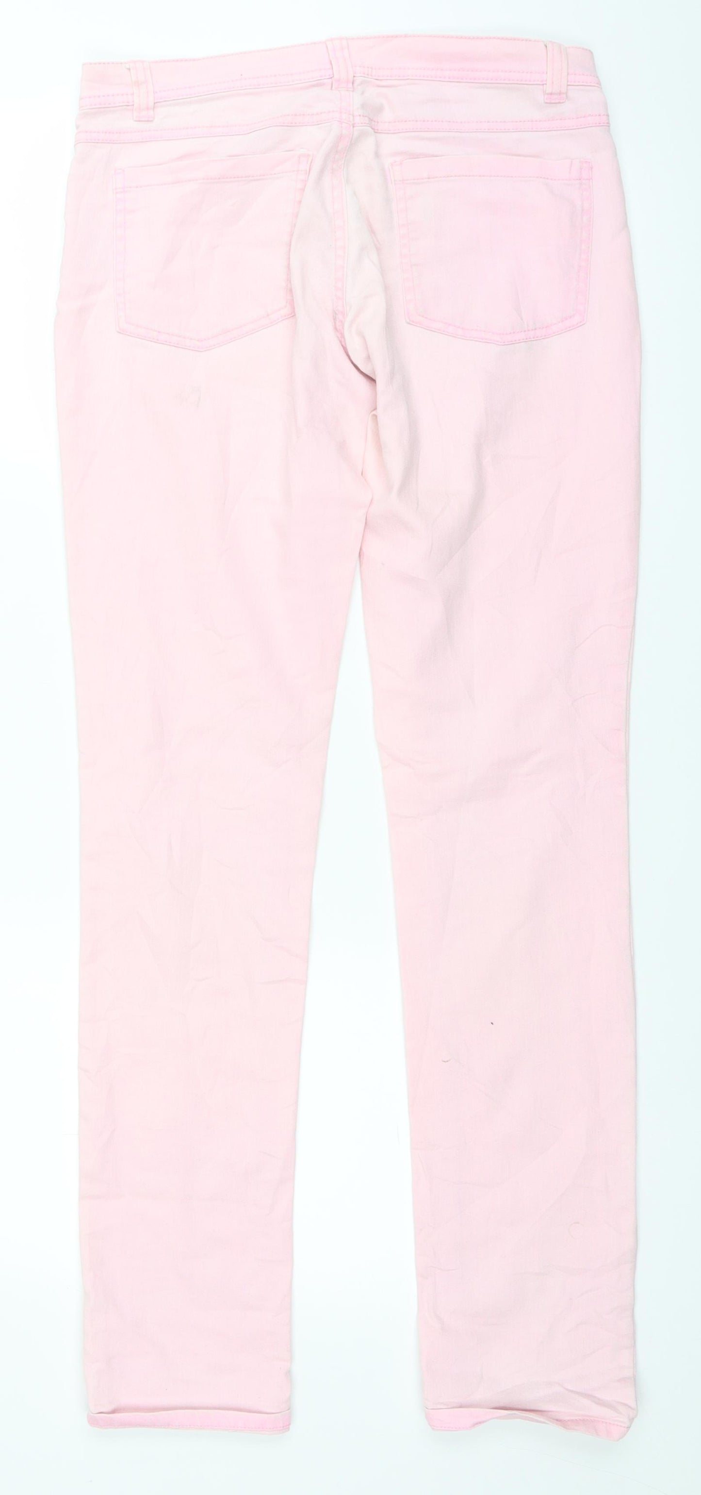 Kappahl Girls Pink  Denim Straight Jeans Size 15 Years