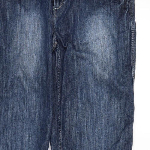 Colours of The World Womens Blue  Denim Straight Jeans Size 34 in L30 in