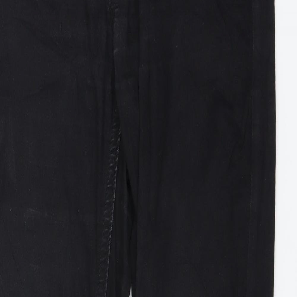 Denim Womens Black  Denim Straight Jeans Size M L30 in