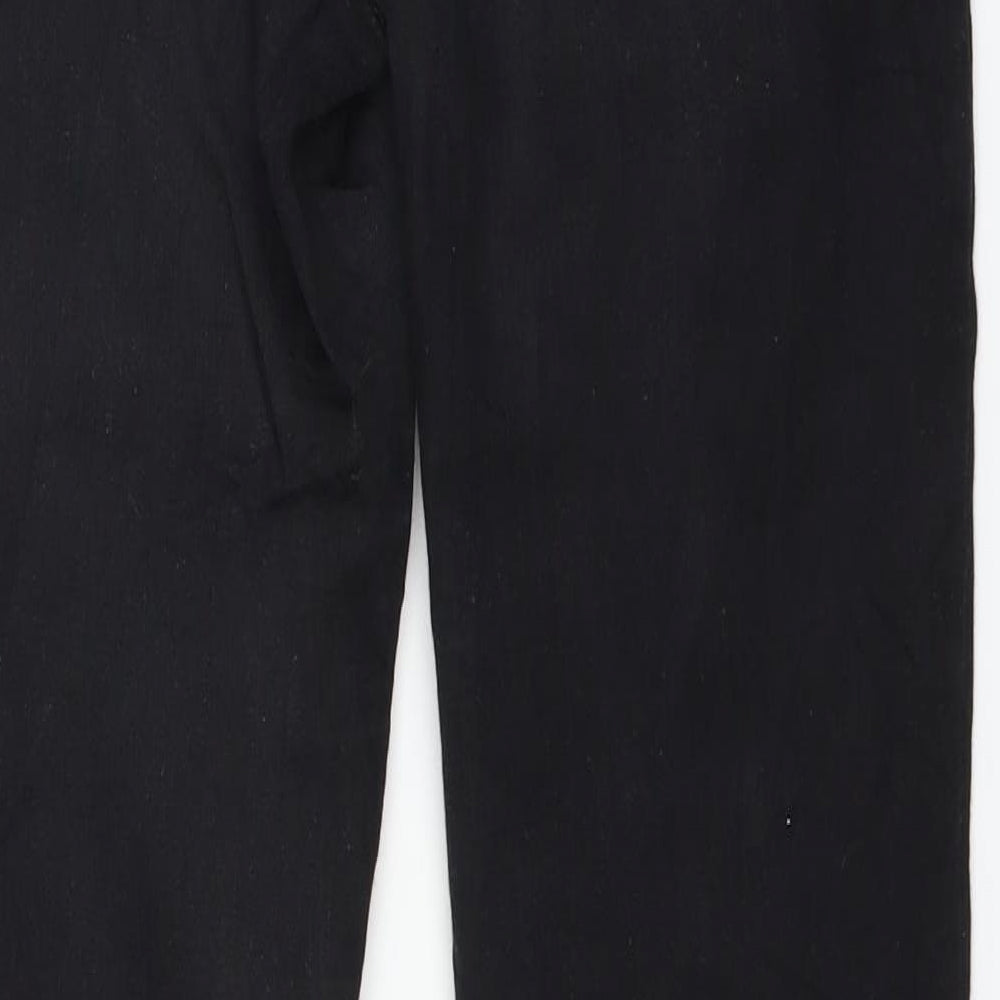 Denim Womens Black  Denim Straight Jeans Size M L30 in