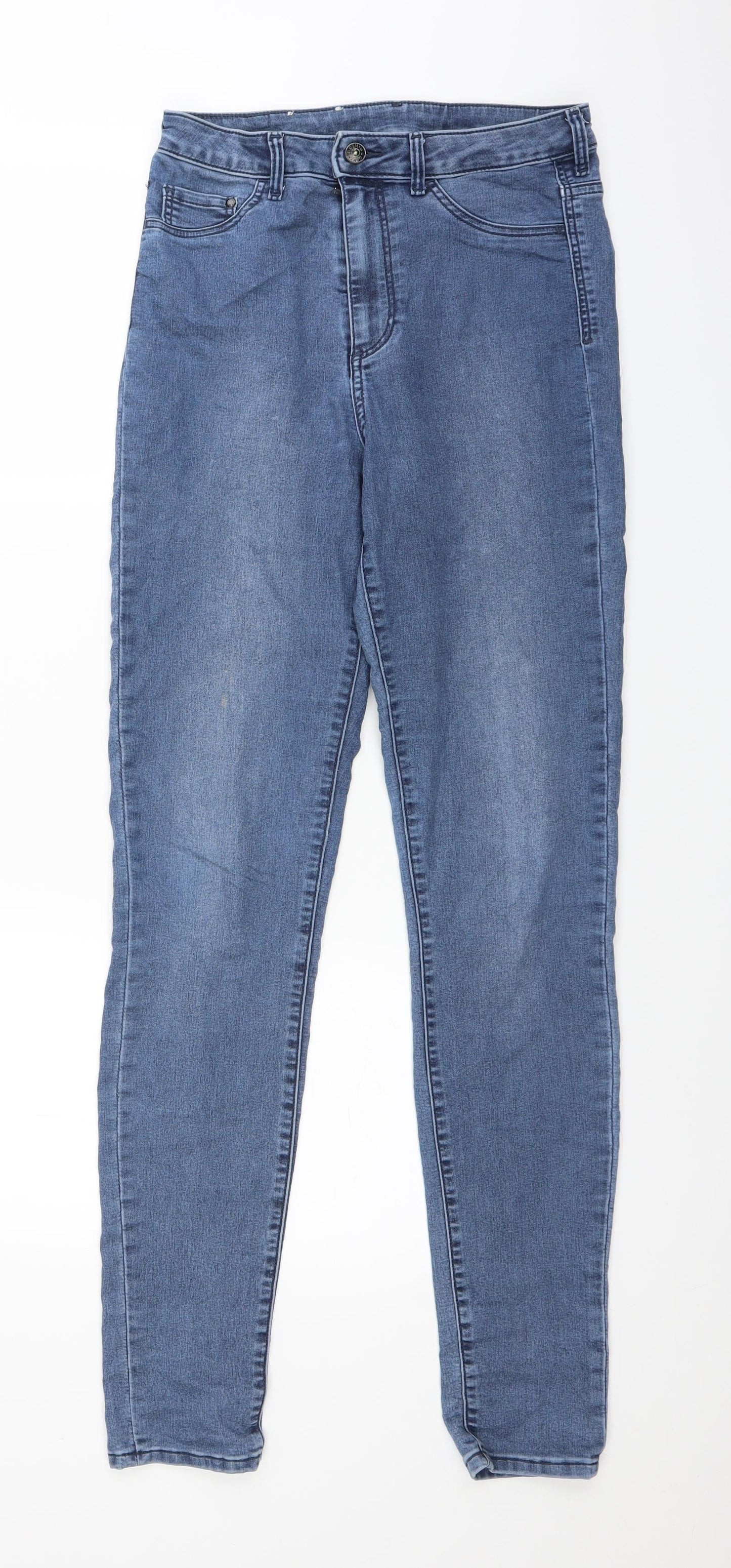 H&M Womens Blue  Denim Straight Jeans Size 28 in L29 in