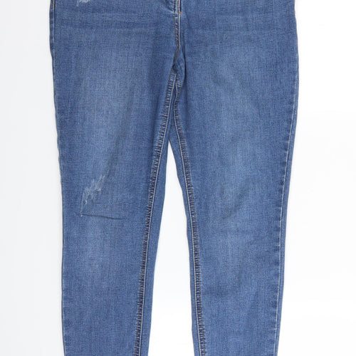 /Denim Womens Blue  Denim Straight Jeans Size 12 L26 in
