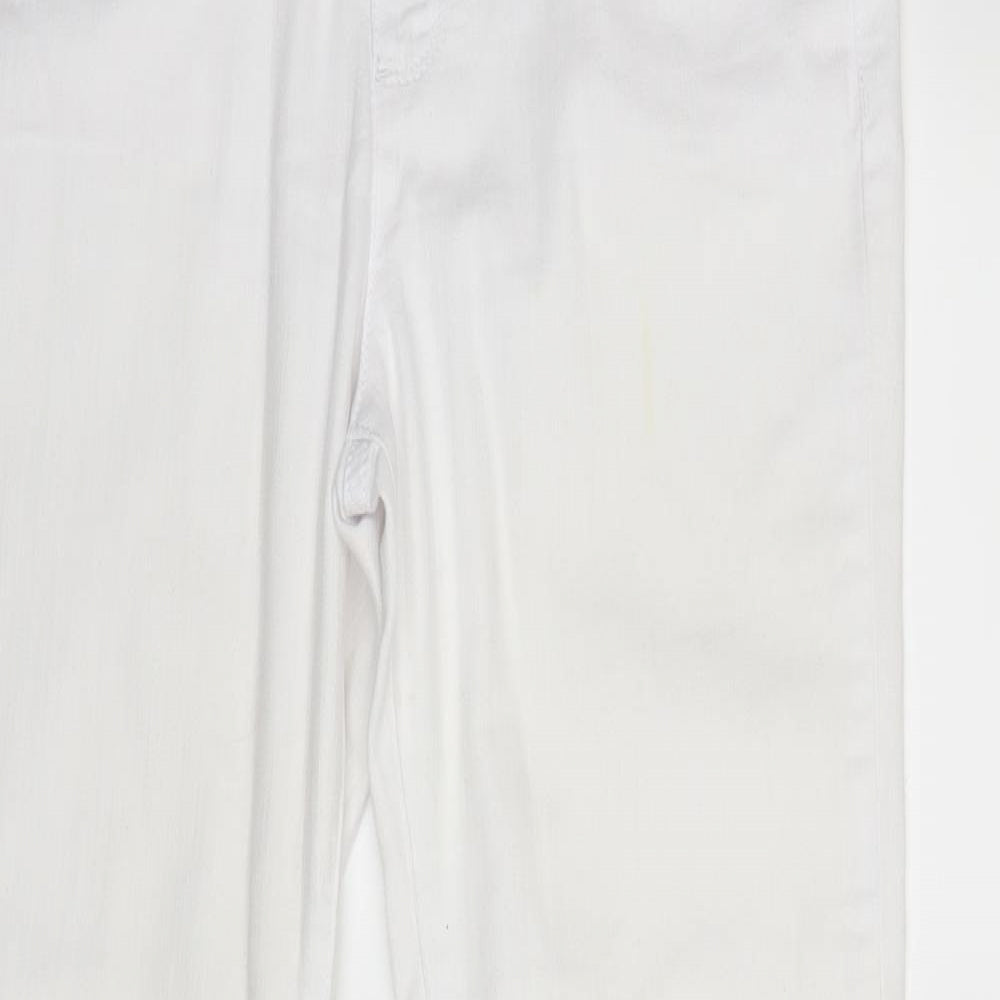 Per Una Womens White  Denim Straight Jeans Size 10 L29 in