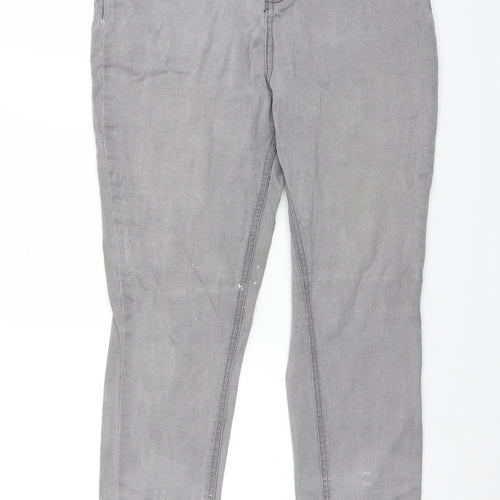 TU Womens Grey  Denim Skinny Jeans Size 14 L26 in