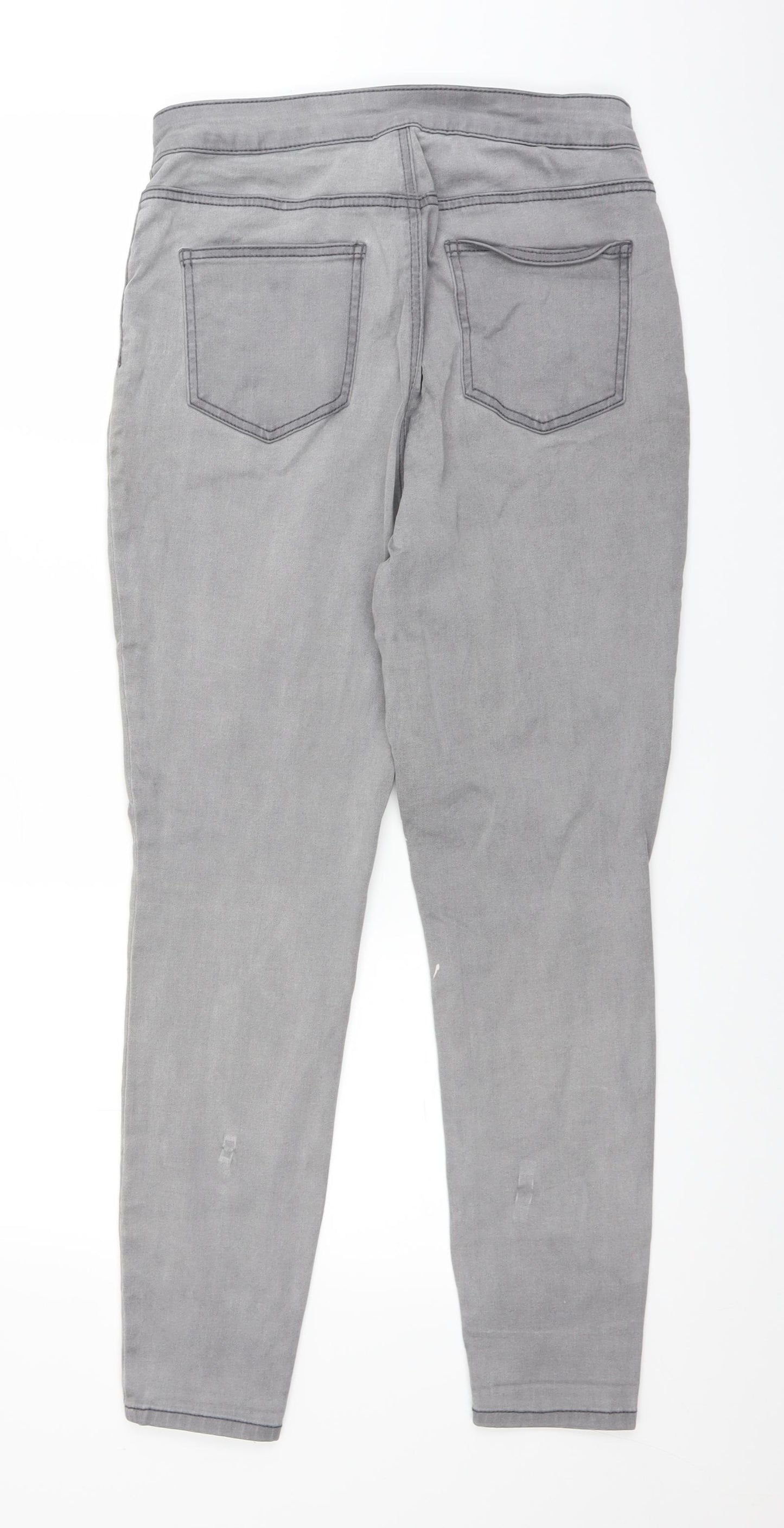 TU Womens Grey  Denim Skinny Jeans Size 14 L26 in