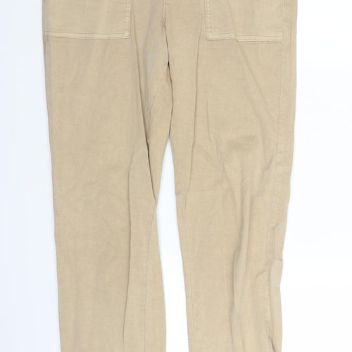 F&F Womens Beige   Chino Trousers Size 8 L24 in