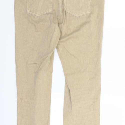 F&F Womens Beige   Chino Trousers Size 8 L24 in