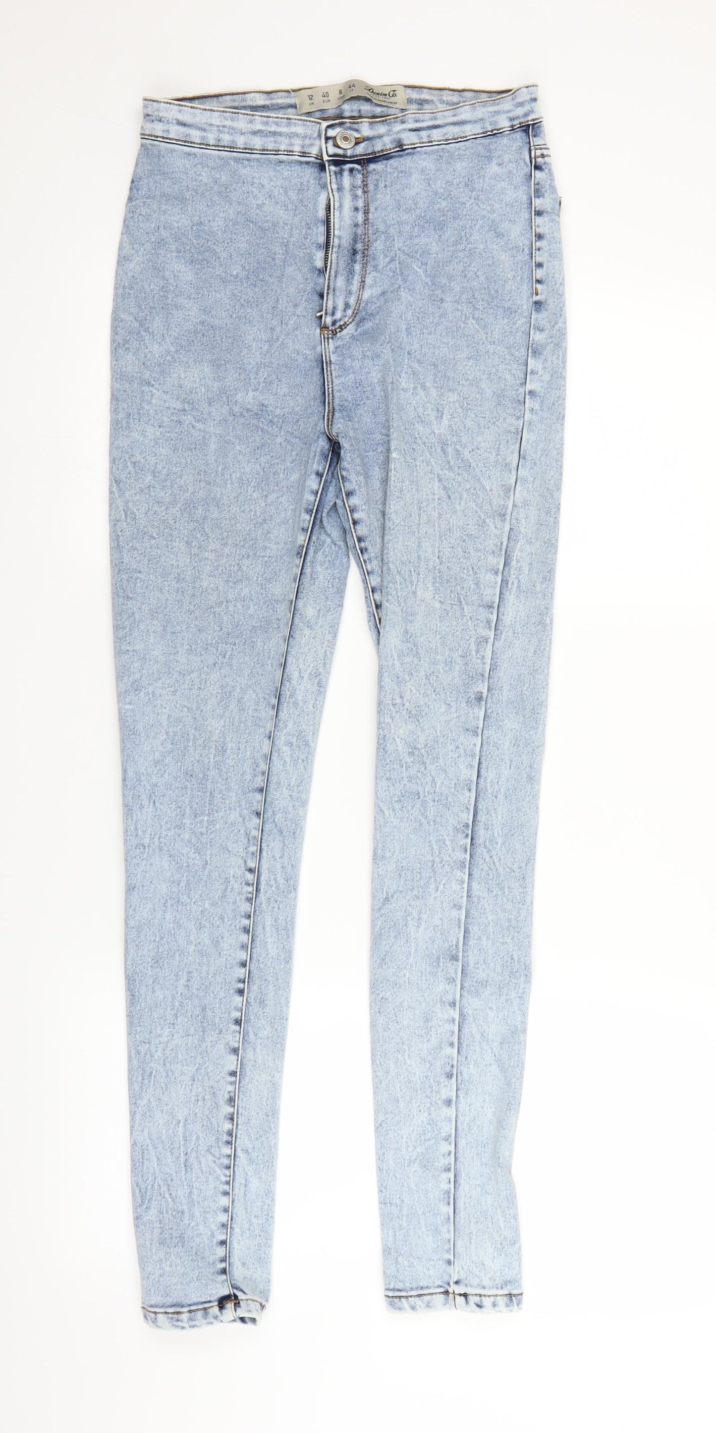 Primark Womens Blue  Denim Jegging Jeans Size 12 L28 in