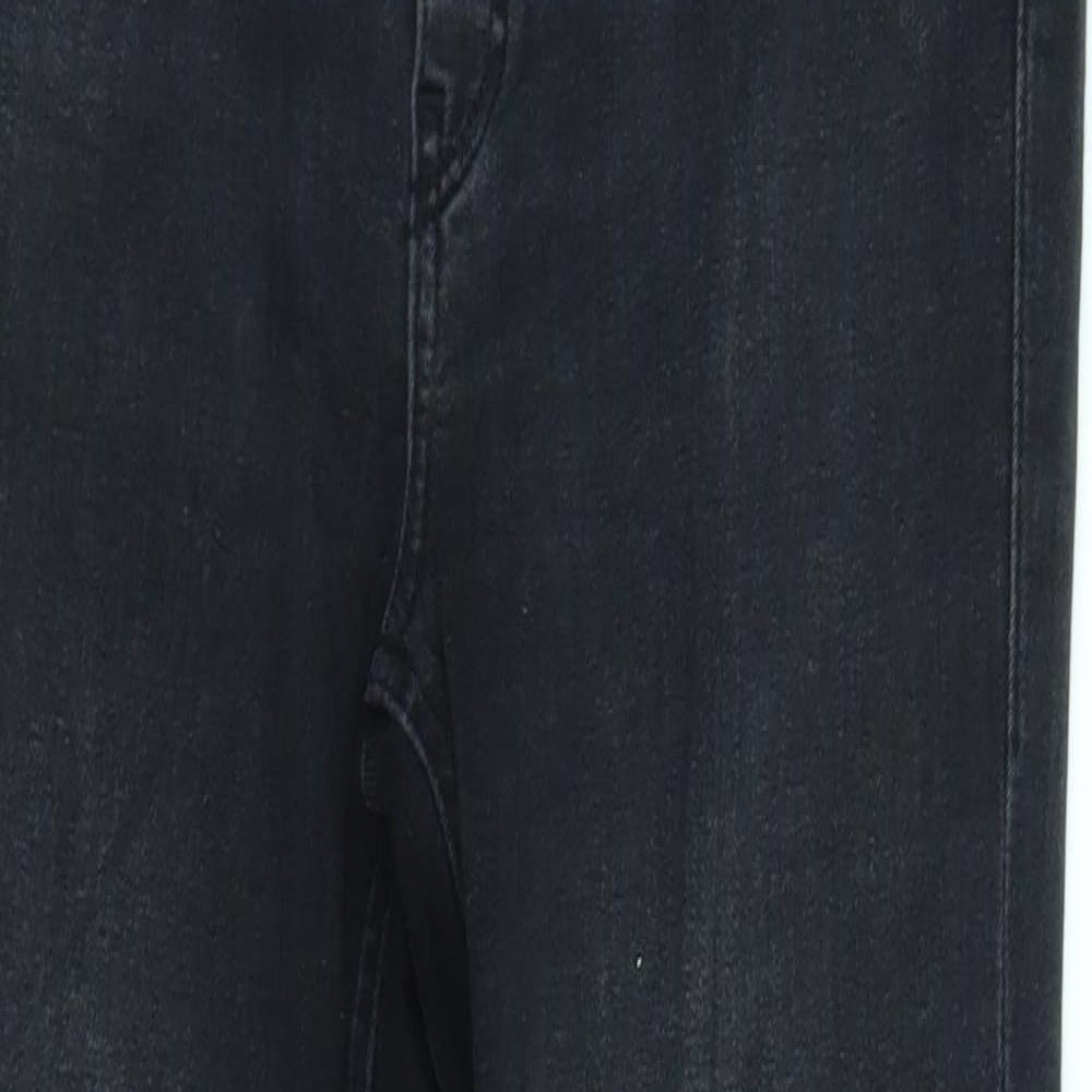 H&M Womens Grey  Denim Skinny Jeans Size 8 L30 in