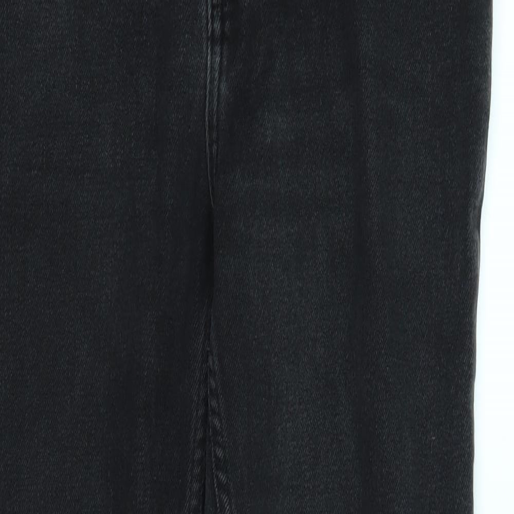 Primark Womens Grey  Denim Straight Jeans Size 12 L24 in