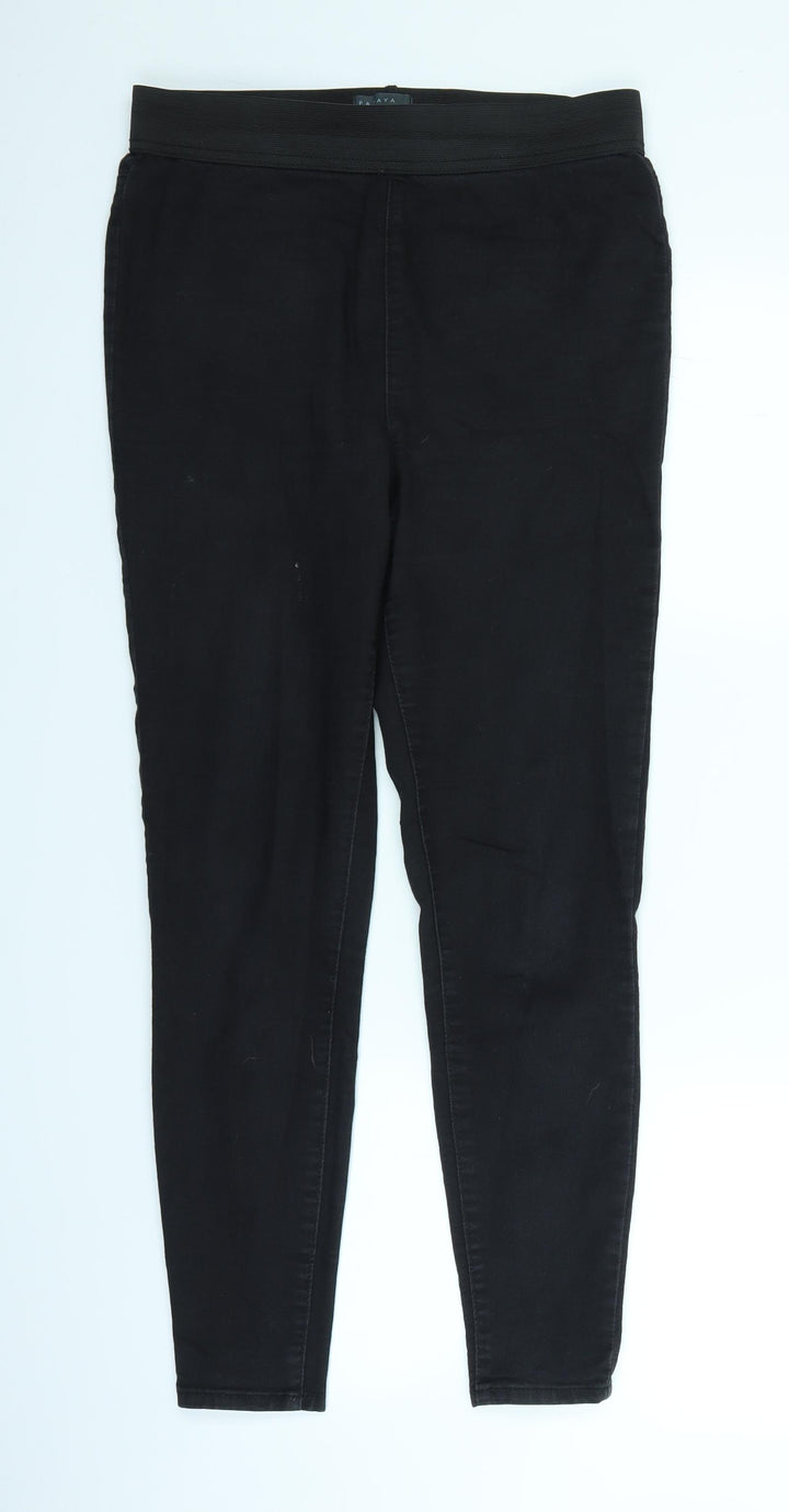 Papaya Womens Black  Denim Jegging Jeans Size 10 L26 in