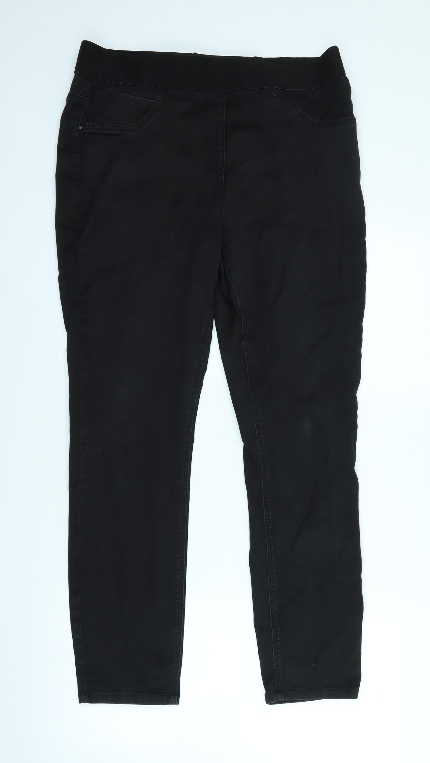 George Womens Black  Denim Jegging Jeans Size 18 L27 in