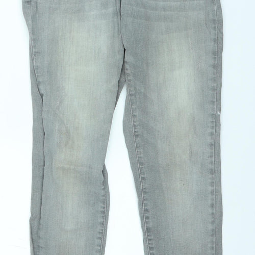 TU Womens Grey  Denim Skinny Jeans Size 10 L27 in
