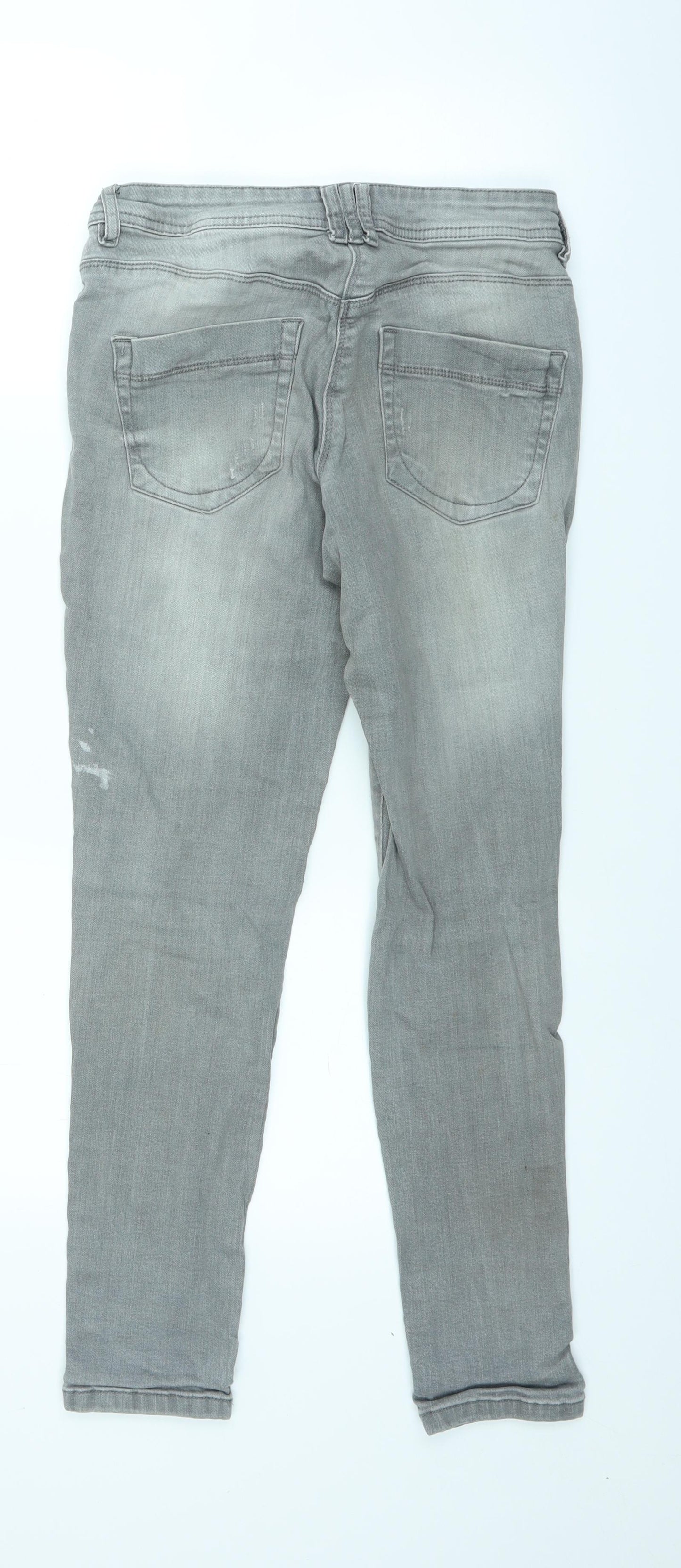 TU Womens Grey  Denim Skinny Jeans Size 10 L27 in