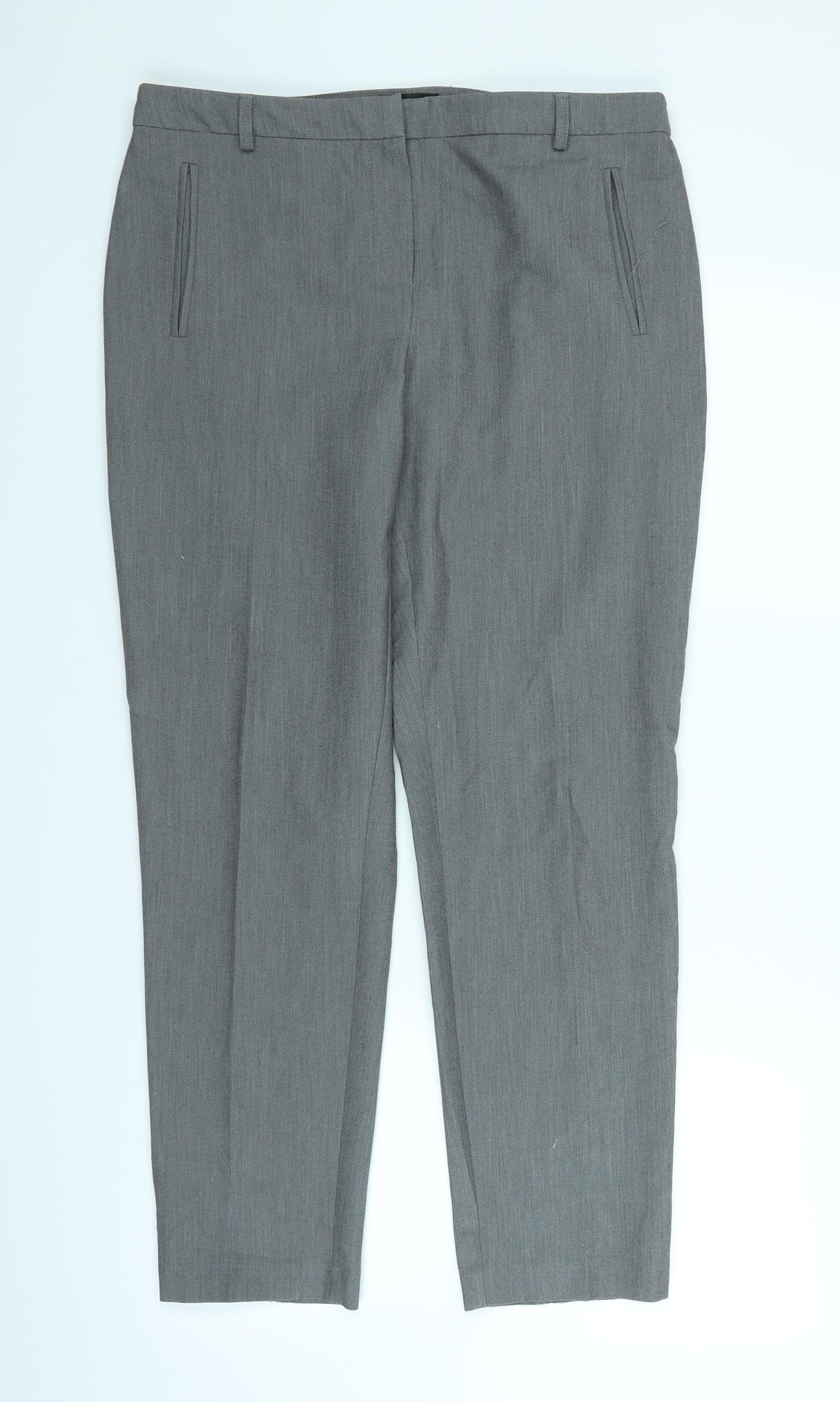 Topshop Womens Grey   Trousers  Size 12 L27 in