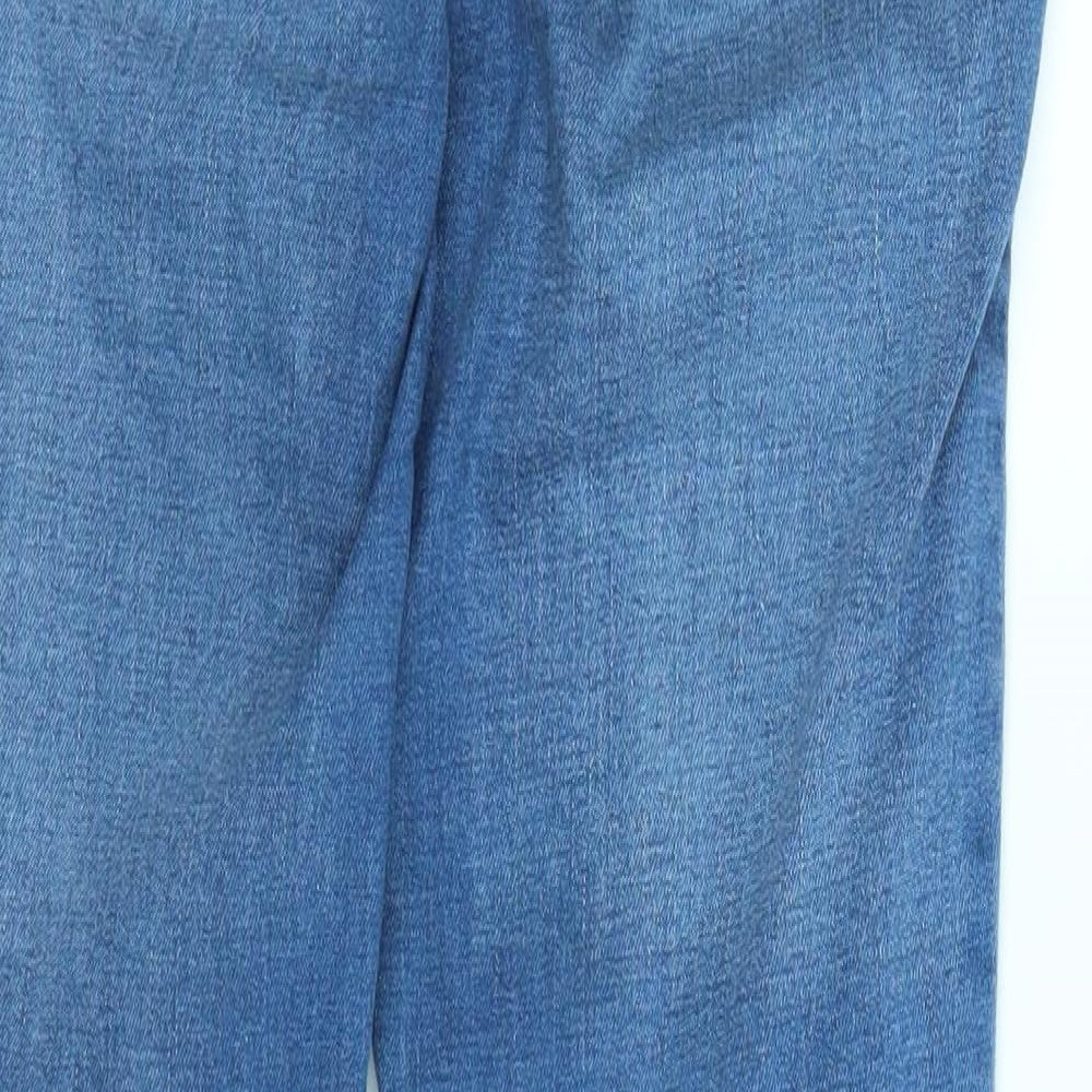 Denim Womens Blue  Denim Straight Jeans Size 12 L26 in