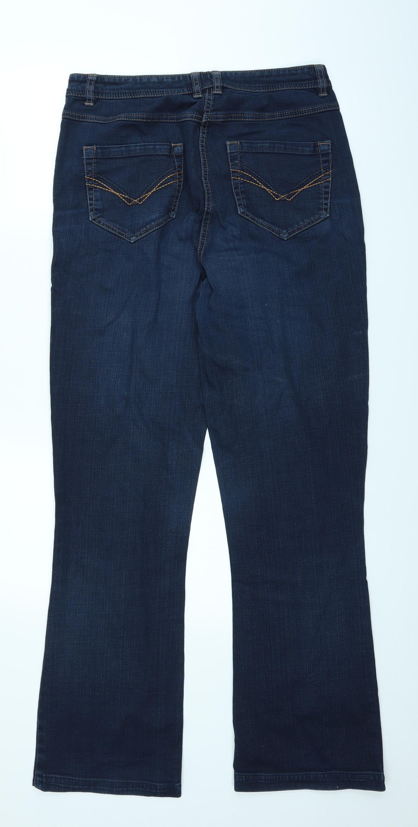 itsdenim Womens Blue  Denim Bootcut Jeans Size 14 L32 in