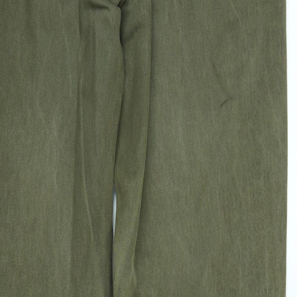 Lands' End Womens Green  Denim Straight Jeans Size 14 L30 in