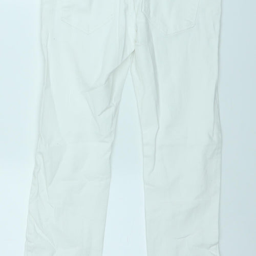 Primark Womens White  Denim Straight Jeans Size 6 L24 in
