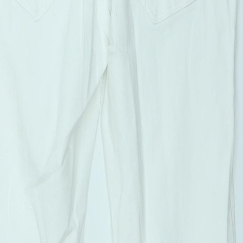 Primark Womens White  Denim Straight Jeans Size 6 L24 in