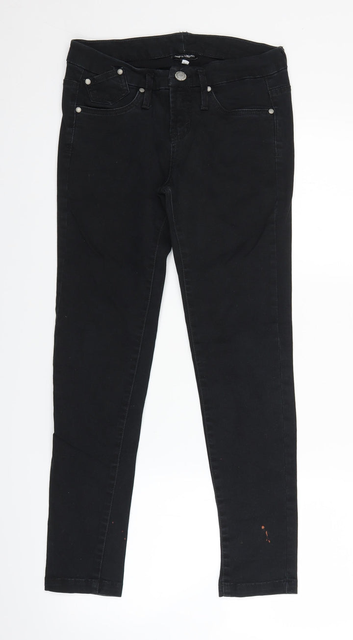 Kappahl Womens Black Denim Straight Jeans Size 6 L26 in