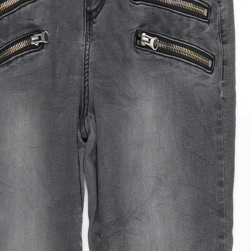 KappAhl Womens Black  Denim Straight Jeans Size 12 L26 in