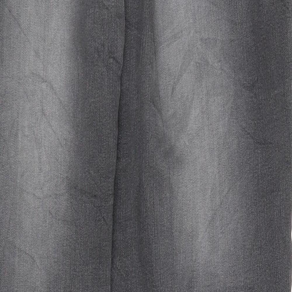 KappAhl Womens Black  Denim Straight Jeans Size 12 L26 in