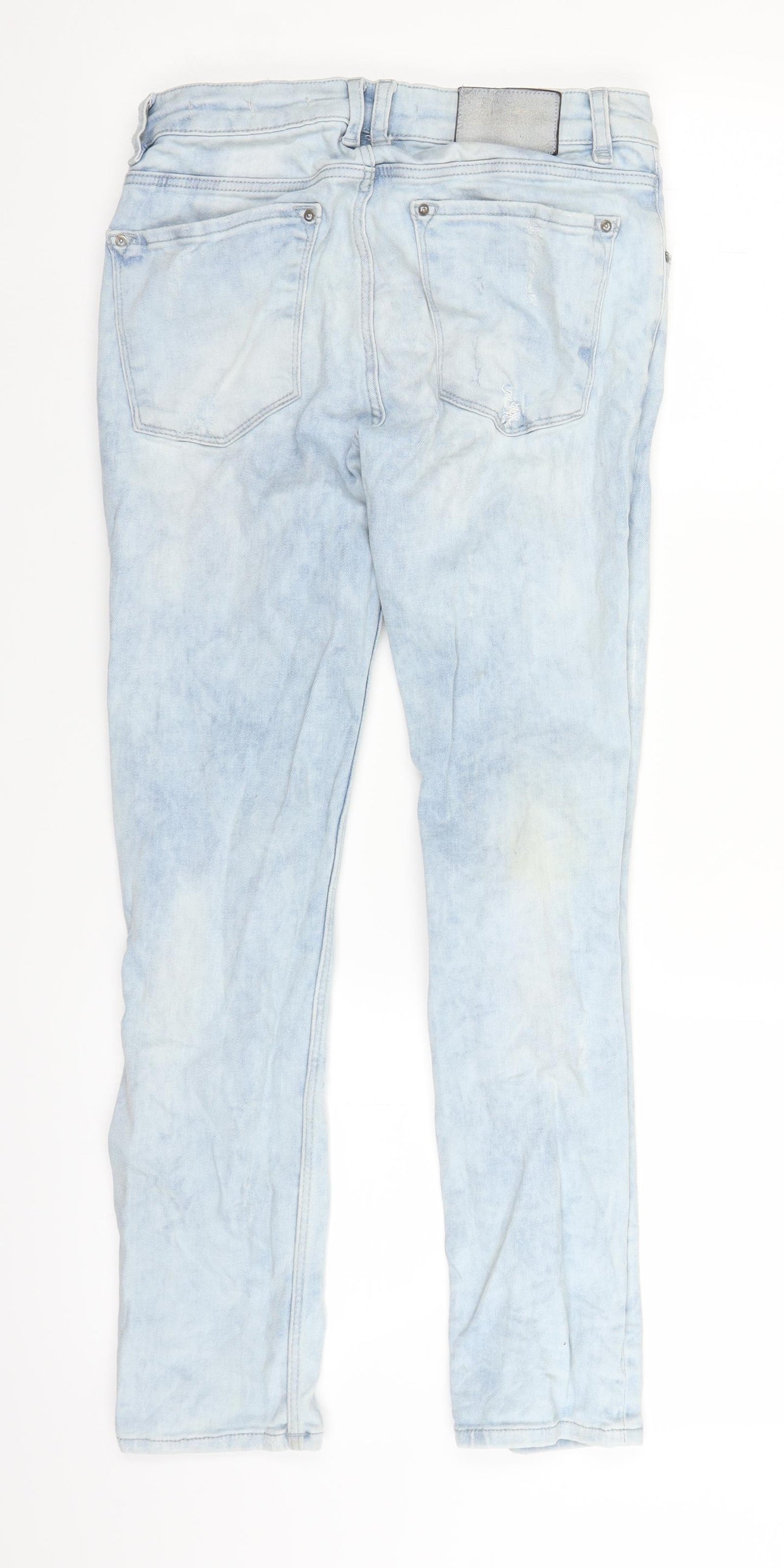 Leana Woman Womens Blue  Denim Straight Jeans Size 4 L25 in