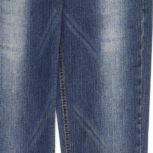 Koe Womens Blue  Denim Straight Jeans Size L L33 in