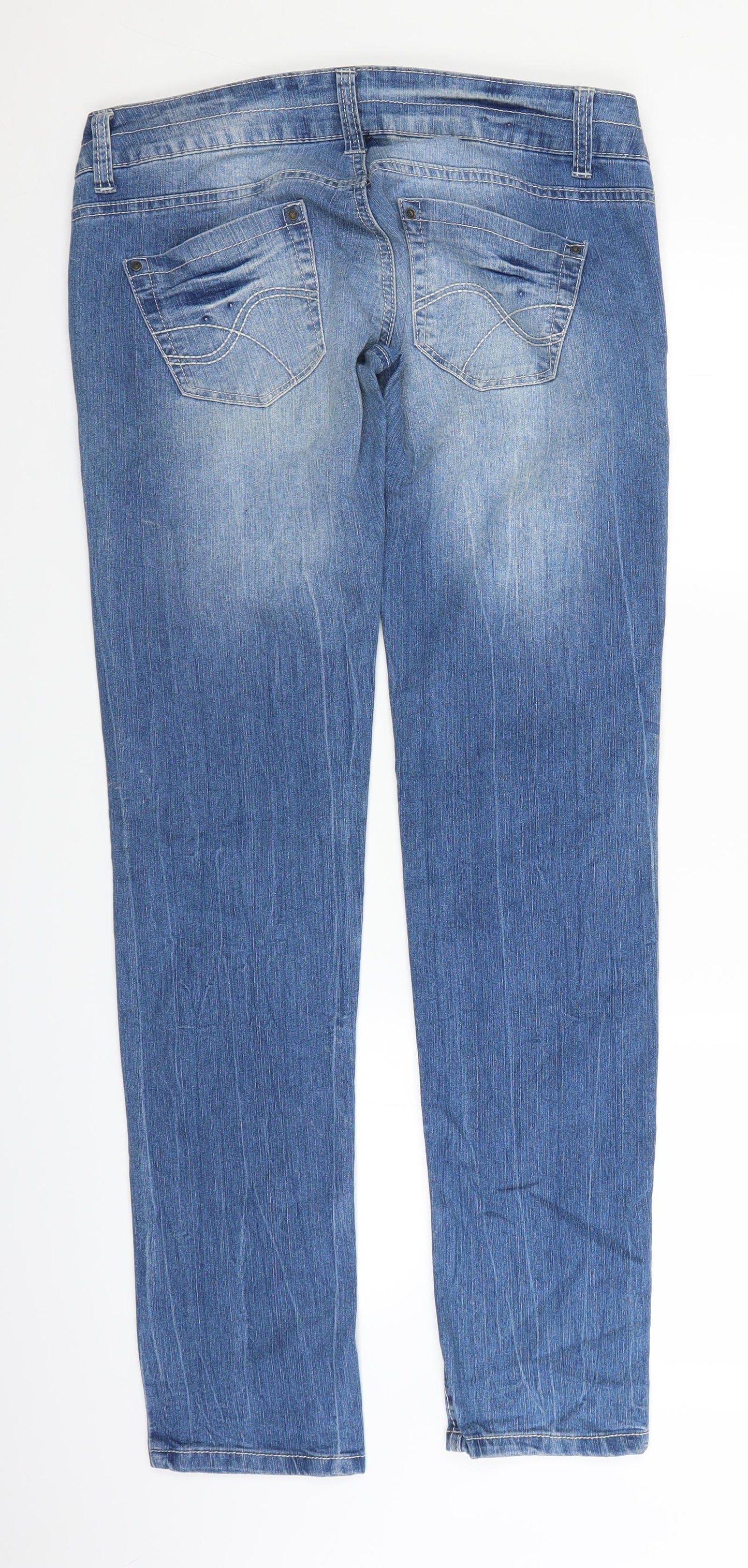 Terranova Womens Blue  Denim Straight Jeans Size L L31 in