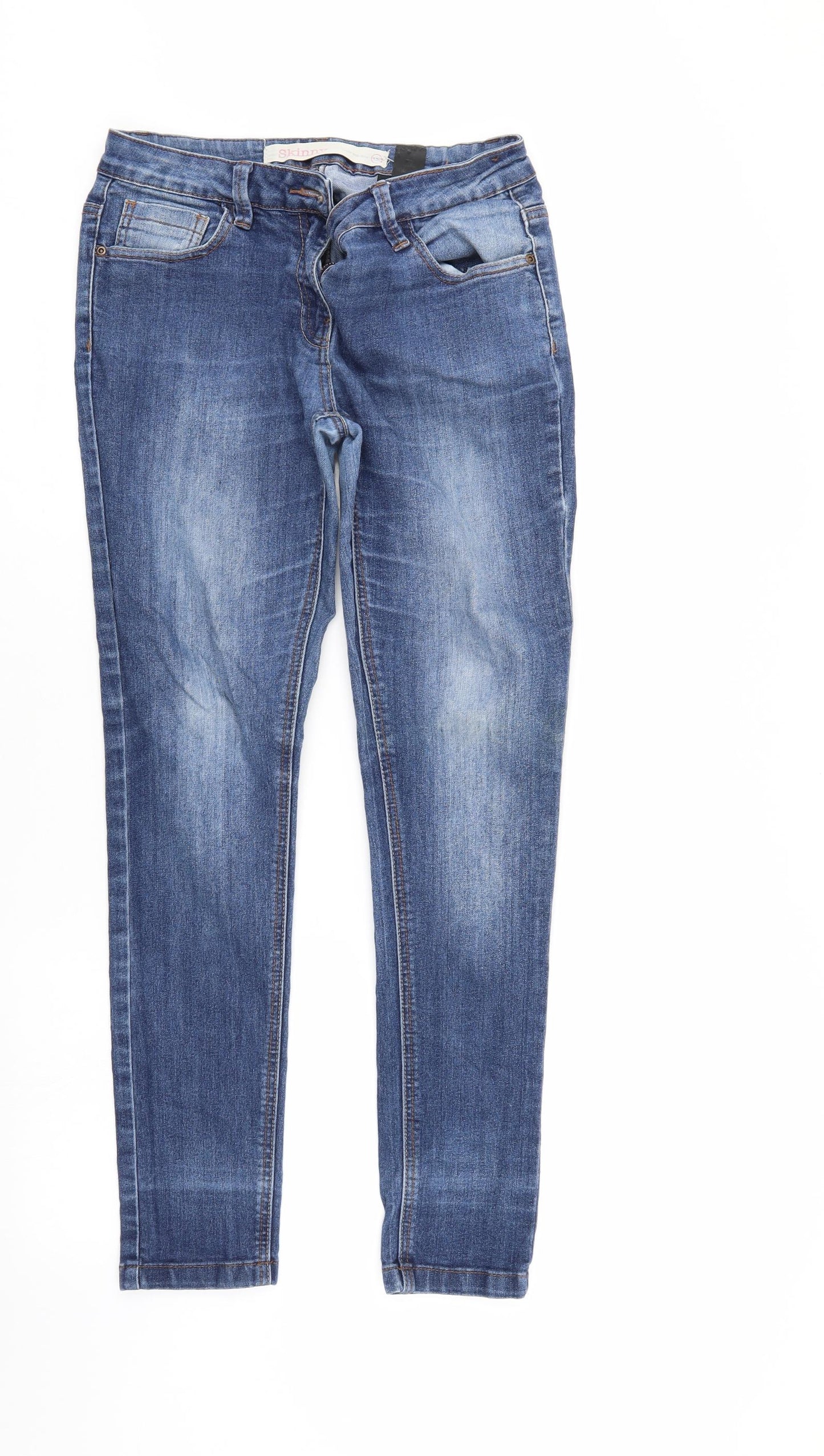 NEXT Womens Blue  Denim Skinny Jeans Size 12 L28 in
