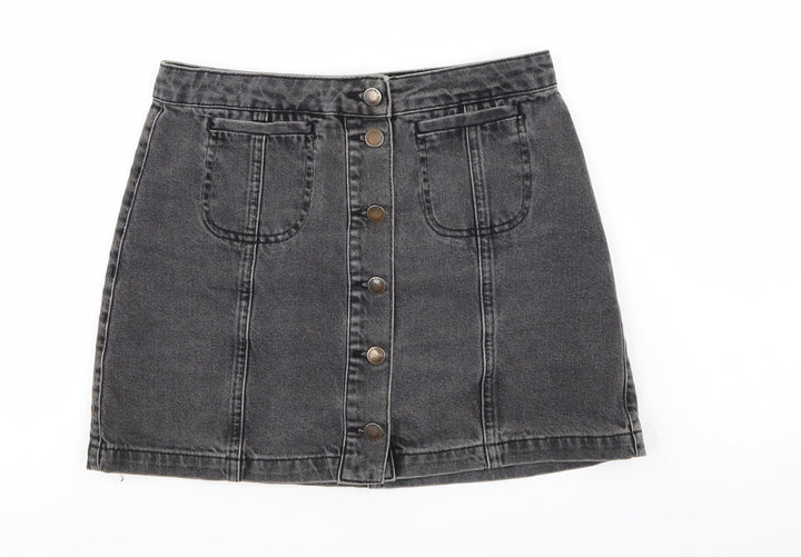 Top Shop Womens Black Denim Mini Set Size 28 in