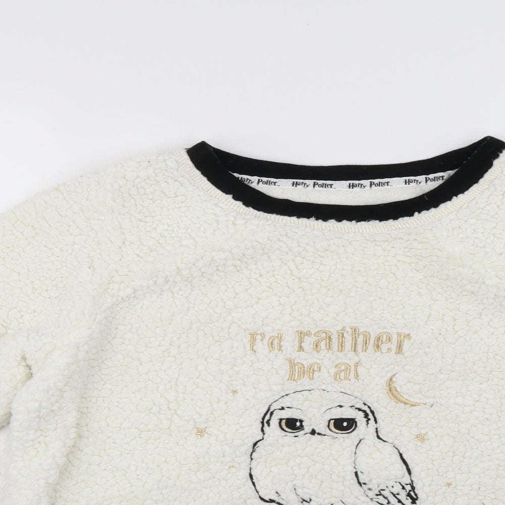 Harry Potter Womens White   Pullover Jumper Size 10  - Harry potter