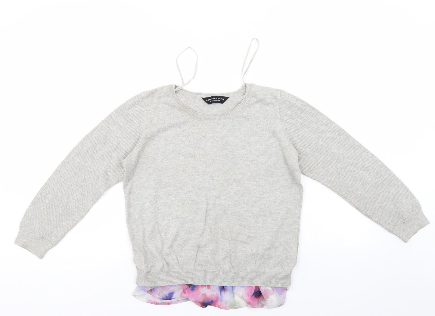 Dorthey Perkins Womens Grey   Pullover Jumper Size 8