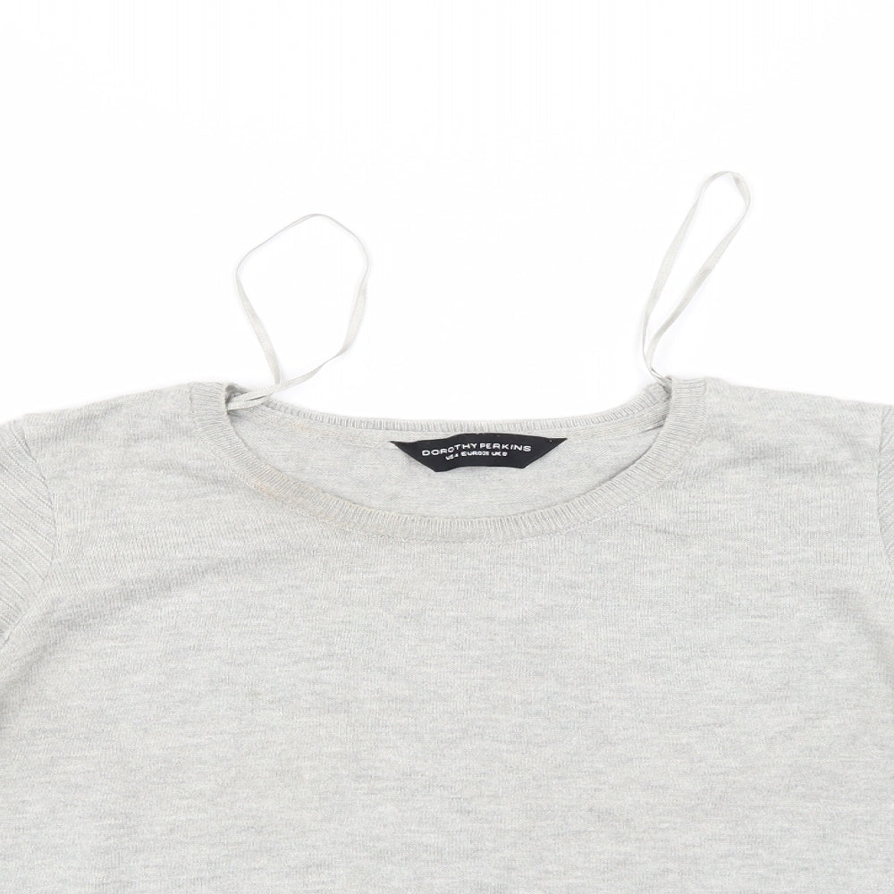 Dorthey Perkins Womens Grey   Pullover Jumper Size 8