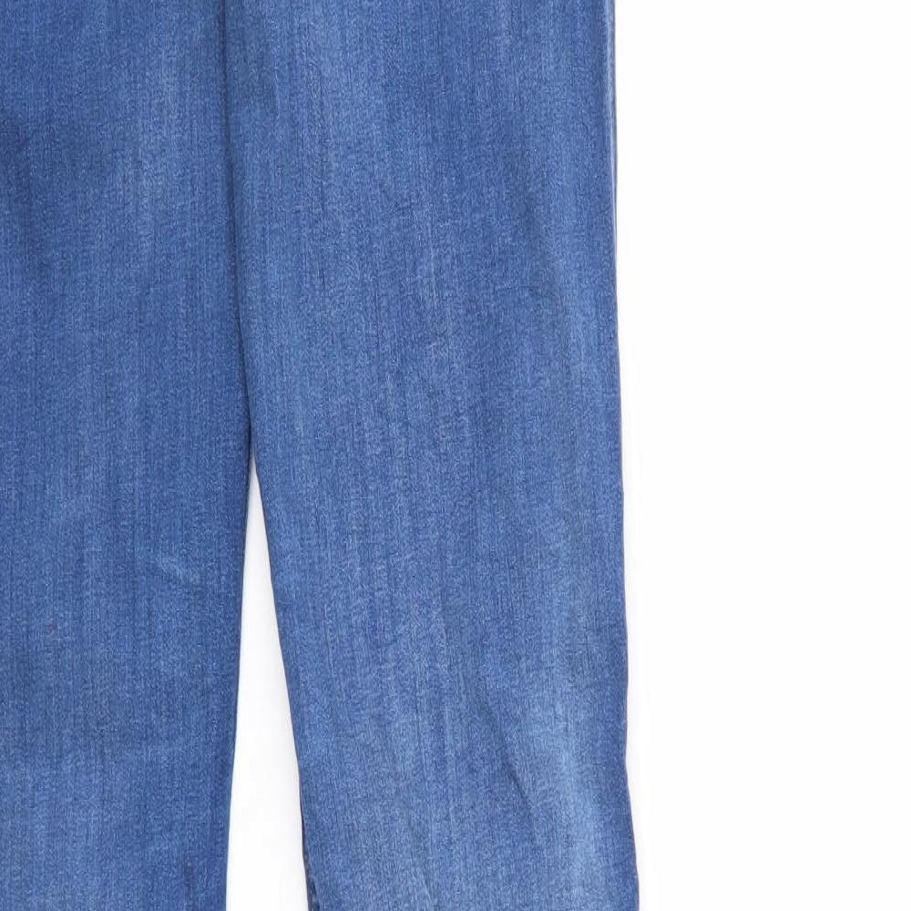 MNG Womens Blue  Denim Bootcut Jeans Size 12 L34 in