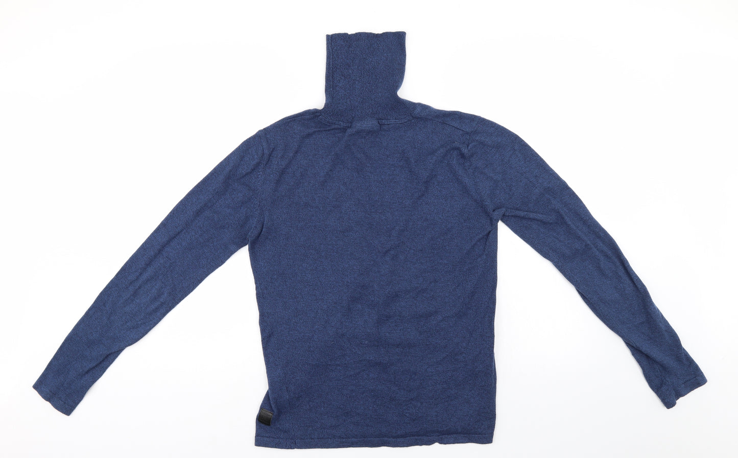 Solid Womens Blue   Pullover Jumper Size S