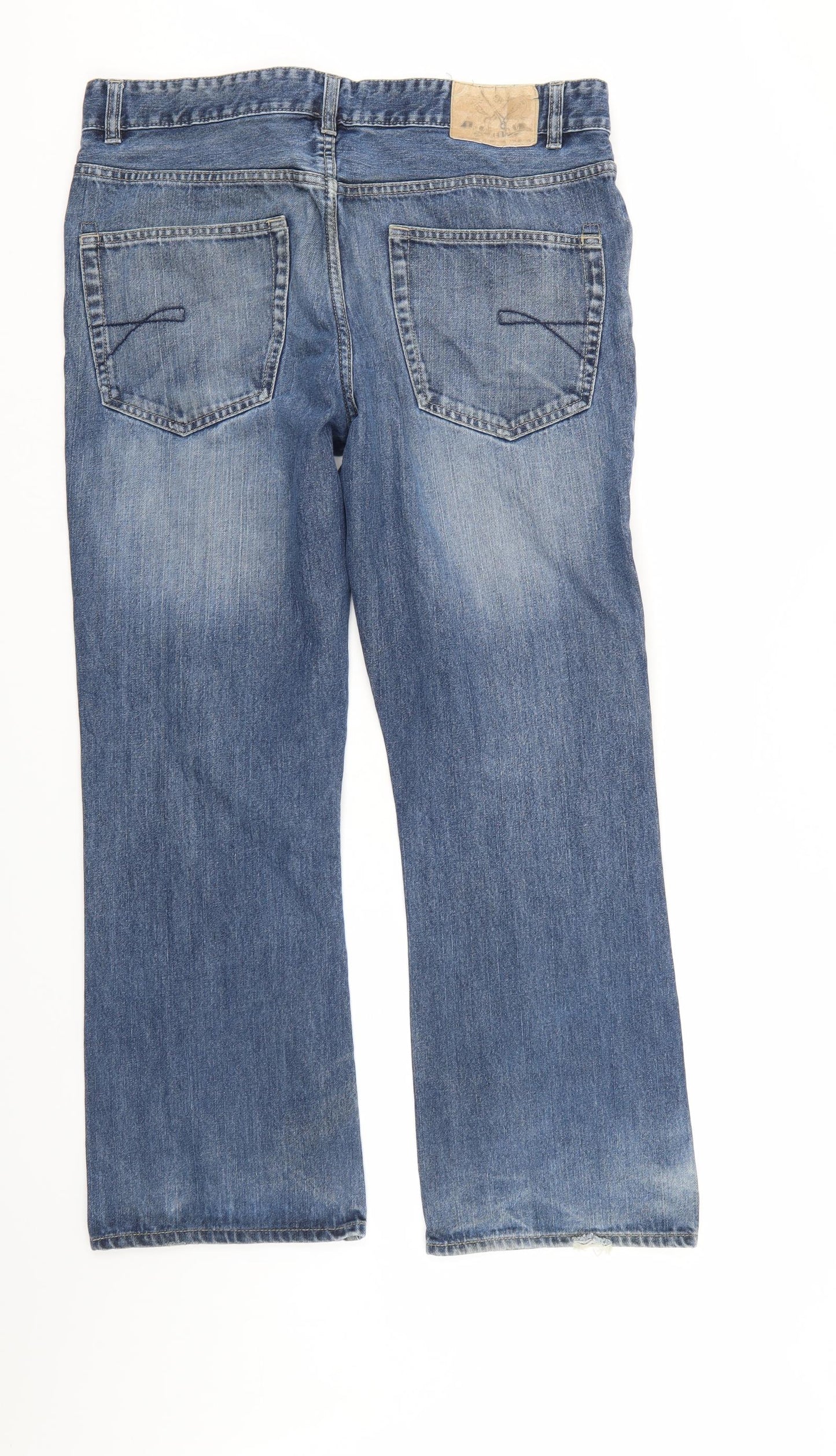 Red Herring Mens Blue  Denim Bootcut Jeans Size 36 L29 in